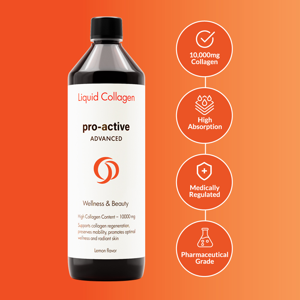 Pro-Active Liquid Collagen Advanced Strawberry Flavour - 600ml - Image 3